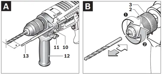 BOSCH GSB 1600 RE Professional Impact Drill Machine - Fig 5