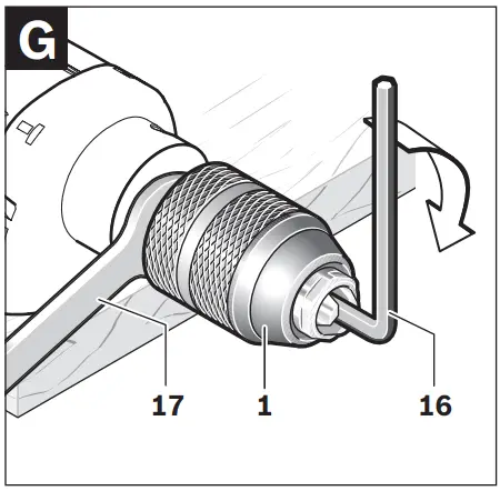 BOSCH GSB 1600 RE Professional Impact Drill Machine - Fig 8