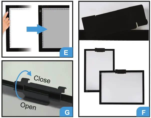 Born A4 LED Light Pad with Stand - overview 2