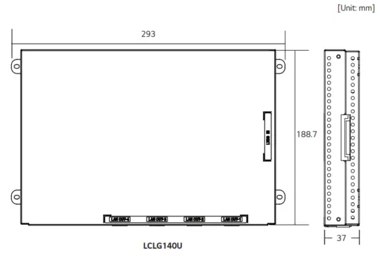 LG LAT140GT81 14mm Self Adhesive Transparent Color LED Film - Fig 2