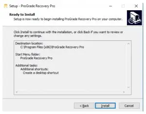 Install the application