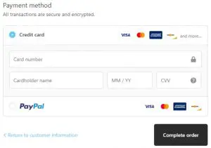 Billing information.