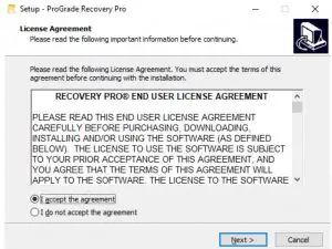 Installing Recovery Pro