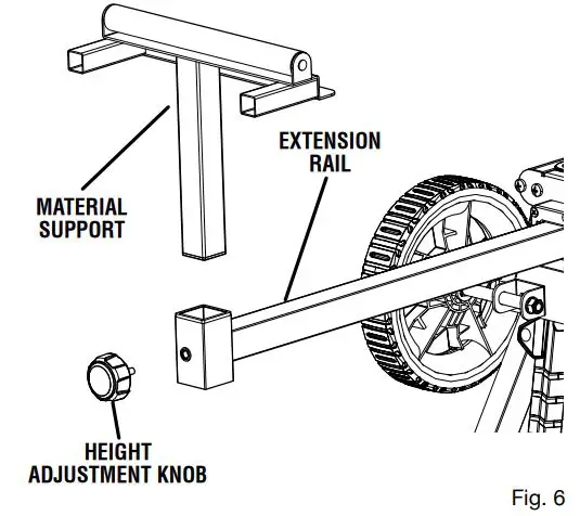 RIDGID AC9960 Professional Compact Miter Saw Stand User Manual - Fig 6