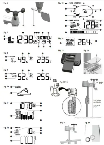 BRESSER 7002510 5 In 1 Weather Center - figure 2