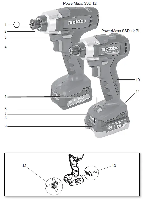 CaptureMetabo SSD 12 PowerMaxx cordless impact Driver 03