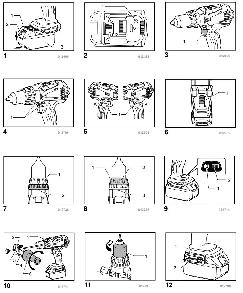 makita DHP458 Cordless Hammer Driver Drill - figure 1