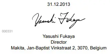 makita DHP458 Cordless Hammer Driver Drill - signature