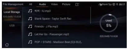 Changan 790003053 automobile terminal assy User Manual - File Management