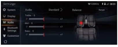 Changan 790003053 automobile terminal assy User Manual - Sound effect setting