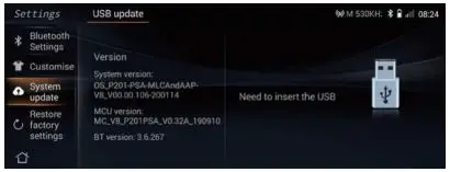 Changan 790003053 automobile terminal assy User Manual - System update