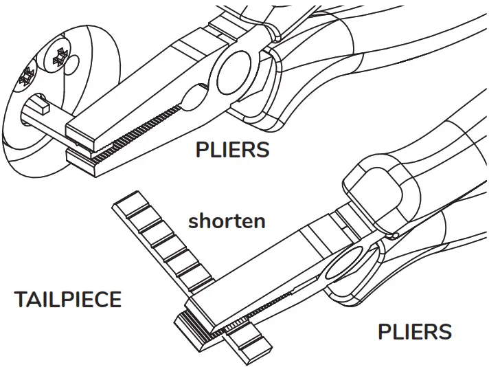 tedee Nordic Adapter Door Lock - Adjust the length