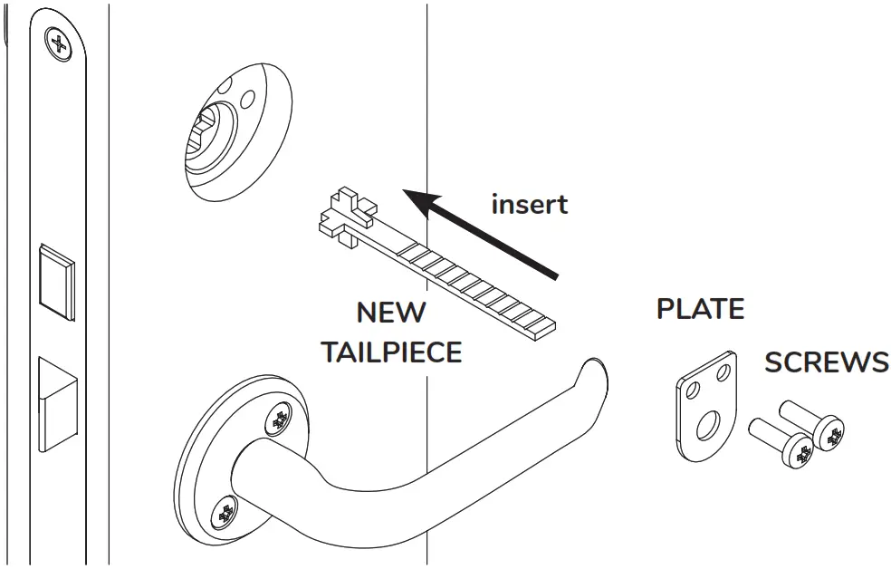 tedee Nordic Adapter Door Lock - Mounting screws