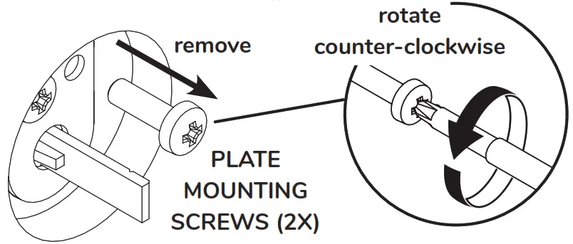 tedee Nordic Adapter Door Lock - PLATE Mounting