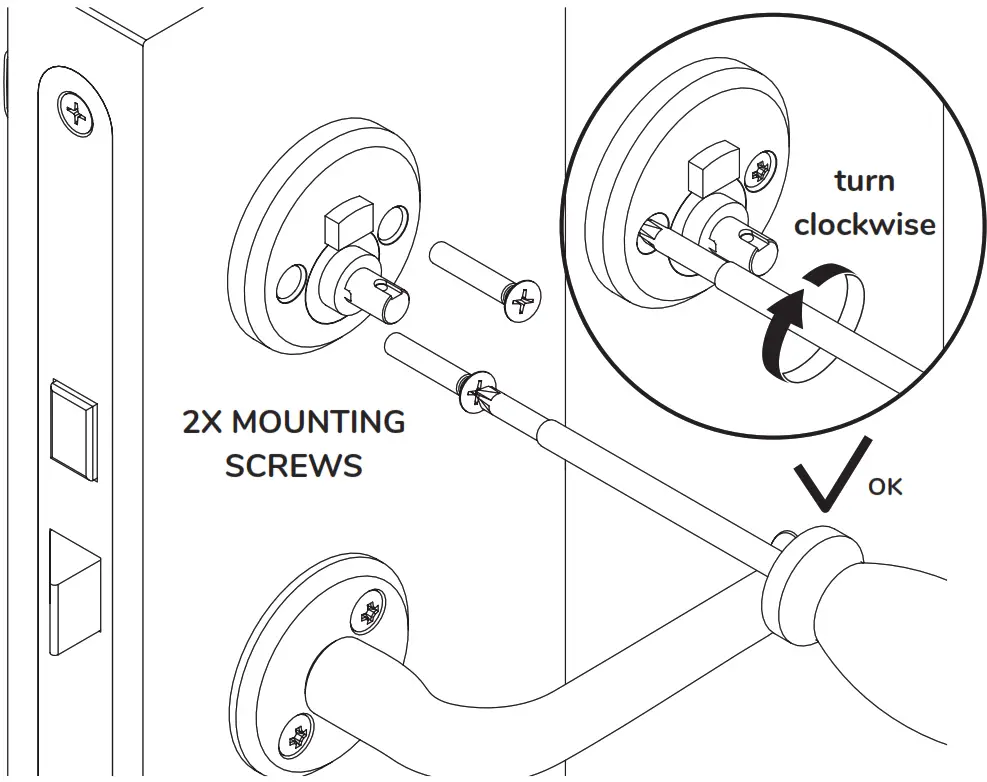 tedee Nordic Adapter Door Lock - Philips screwdriver