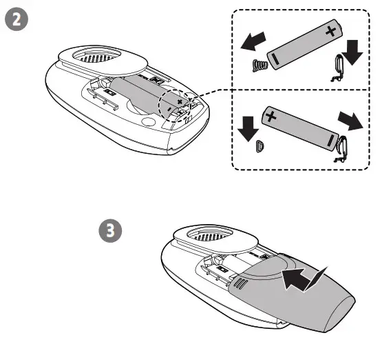 vtech Audio Baby Monitor - Install the parent unit batteries