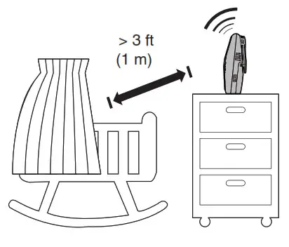 vtech Audio Baby Monitor - Keep the baby unit out of the reach of your baby