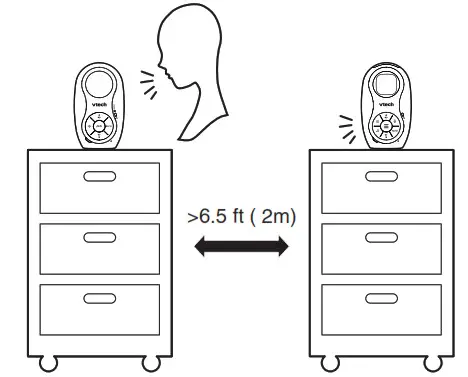 vtech Audio Baby Monitor Keep the baby unit out of the reach of your baby2
