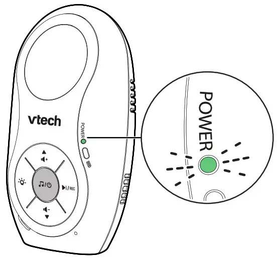 vtech Audio Baby Monitor - Status check
