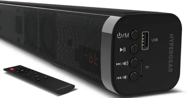 HYPERGEAR Sonic Boom 2-In-1 Detachable Soundbar