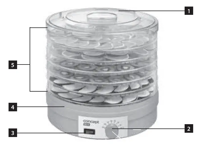 Concept SO-1015 Fruit Dehydrator-FIG1