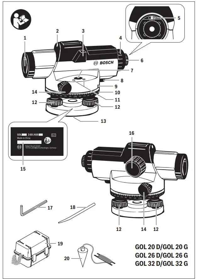 BOSCH 32 G GOL Professional Optical Level - figure 1