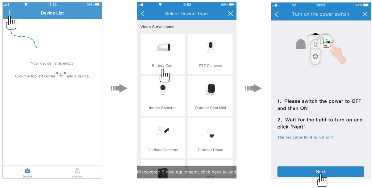 Shenzhen Fujikam Intelligence 871 Cloud Camera - Add device