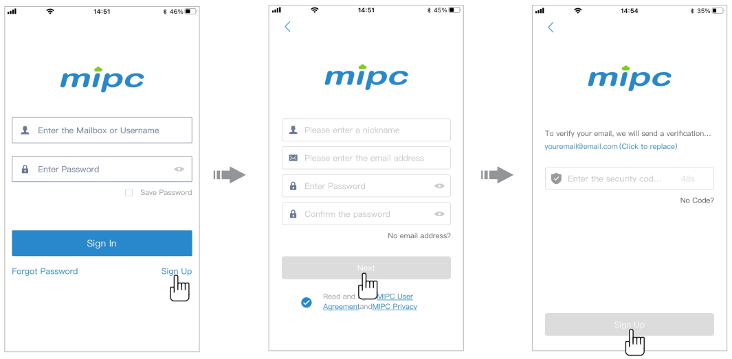 Shenzhen Fujikam Intelligence 871 Cloud Camera - Register Account