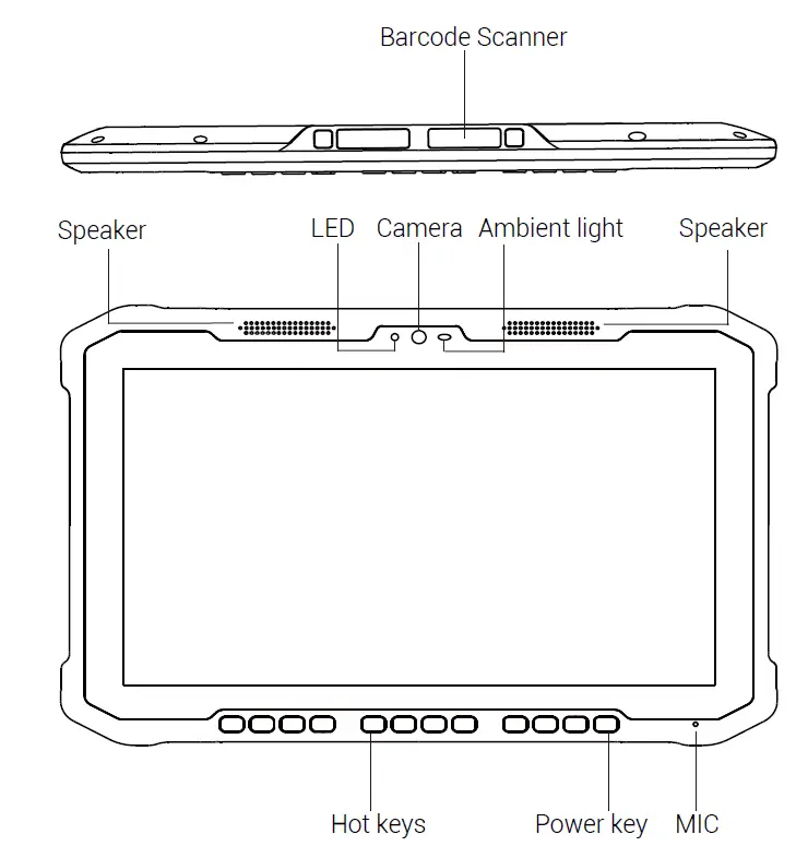 SPEEDATA SD100 Series Industrial Tablet fig 1