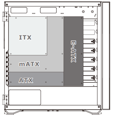 thermaltake H700 TG Mid Tower ARGB Tempered Glass Computer Case - fig1