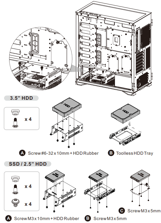 thermaltake H700 TG Mid Tower ARGB Tempered Glass Computer Case - fig9