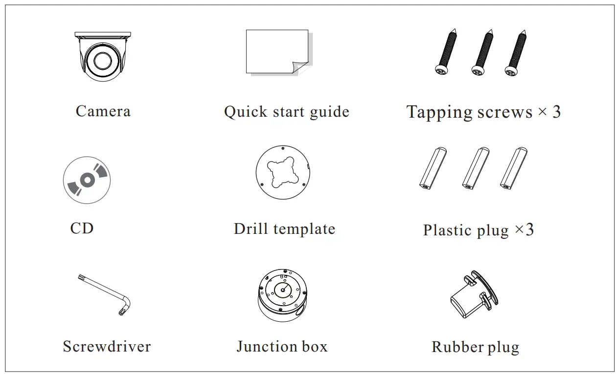 speco technologies O4VT1 4MP Outdoor Network Turret Camera - Package