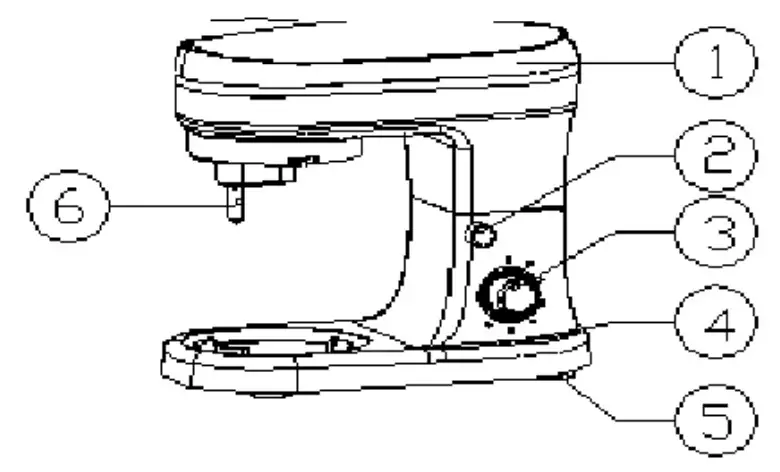 COOPERS OF STORTFORD K633 Compact Stand Mixer - figure