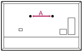 LG 43UP7500PSF UHD AI ThinQ 43 Inch UP75 4K Smart TV - Wall Mounting Bracket 1