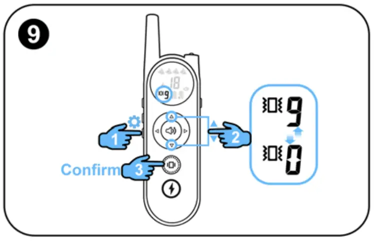 Vibration intensity adjustment