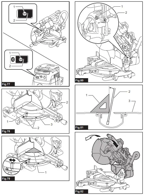 makita DLS212 Cordless Slide Compound Miter Saw - overview 15