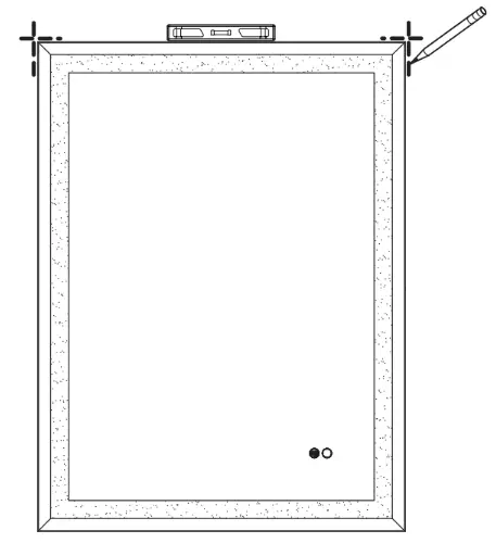 WELLFOR Luky-W6FM2636 Lighted Frame Mirror - 4