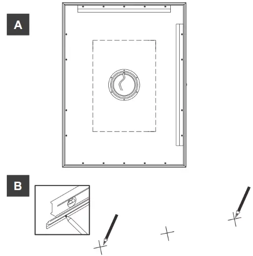WELLFOR Luky-W6FM2636 Lighted Frame Mirror - 5