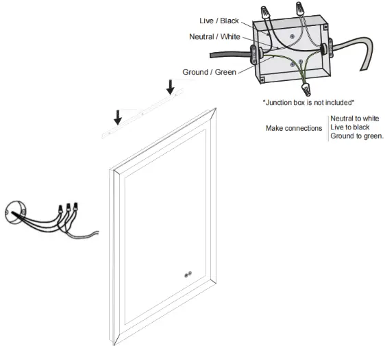 WELLFOR Luky-W6FM2636 Lighted Frame Mirror - 8