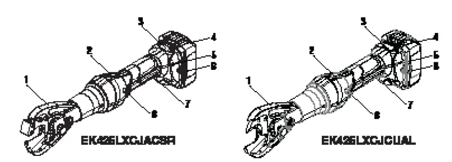 GREENLEE EK425LXCJACSR Battery Powered ACSR Cutter 1