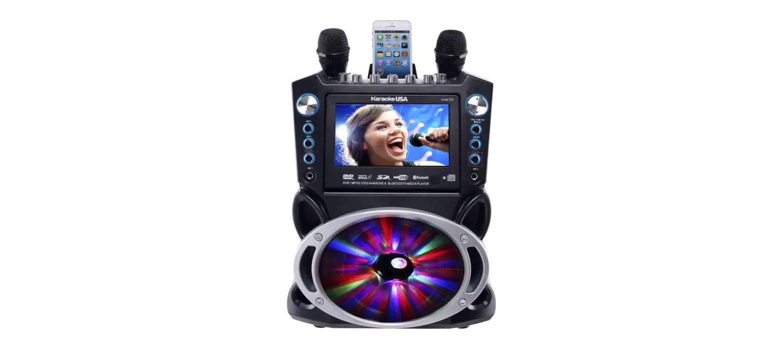 Karaoke Usa Gf842 Bluetooth And Led Sync Lights Dvd User Guide