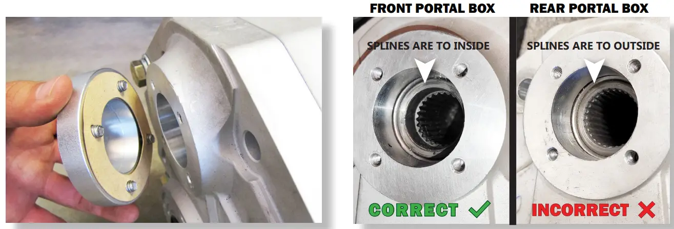 HL Polaris Ranger 1000 XP 8 Inch Dual Idler Portal Kit - BOX CAP