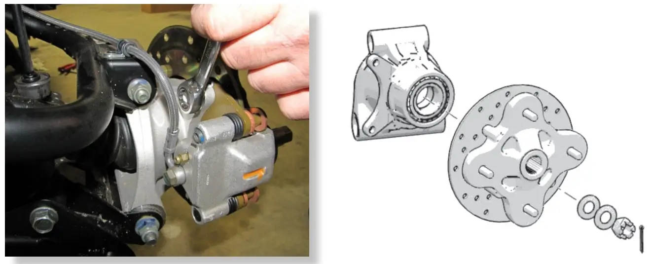 HL Polaris Ranger 1000 XP 8 Inch Dual Idler Portal Kit - BRAKES & HUB