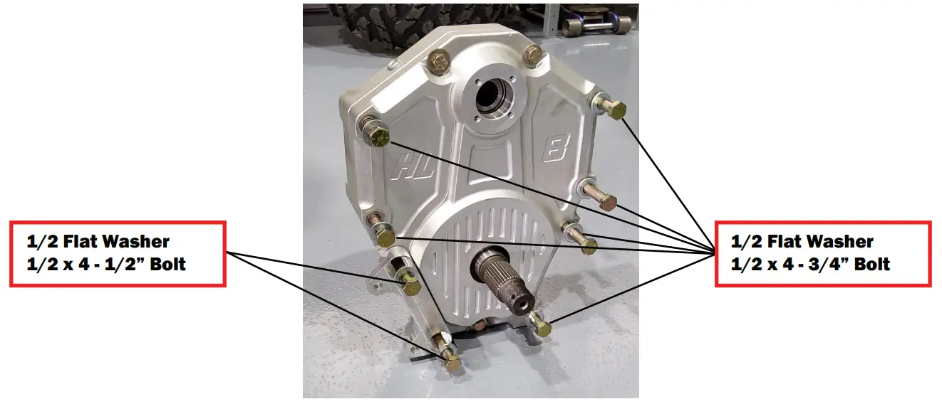 HL Polaris Ranger 1000 XP 8 Inch Dual Idler Portal Kit - HARDWARE 3