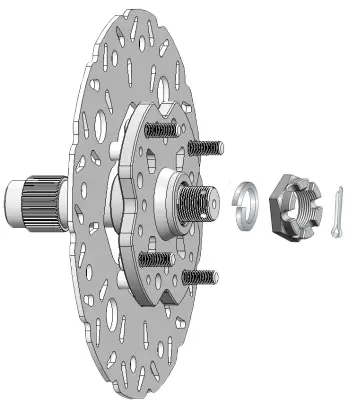 HL Polaris Ranger 1000 XP 8 Inch Dual Idler Portal Kit - cotter