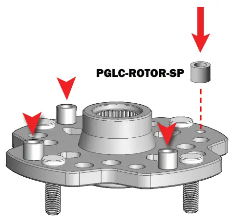 HL Polaris Ranger 1000 XP 8 Inch Dual Idler Portal Kit - rotor