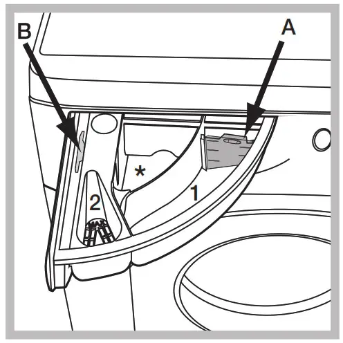 Whirlpool WRB 6215 B EU Front Load Washing Machine - DETERGENT DISPENSER DRAWER