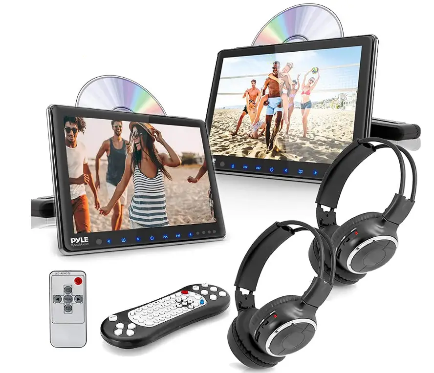 Pyle-PLHRDVD90KT-Universal-Car-Headrest-Mount-Monitor-Imgg