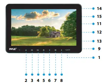 Pyle-PLHRDVD90KT-Universal-Car-Headrest-Mount-Monitor-fIG-1