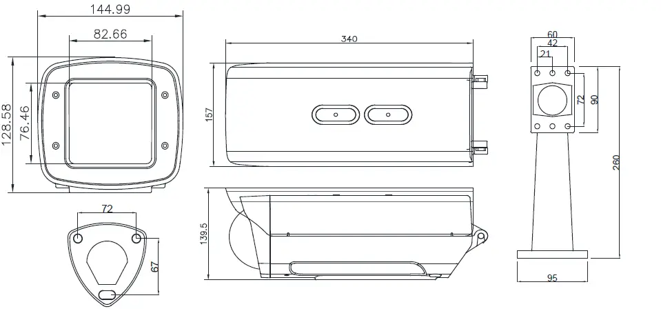 Marshall CV-H20-HF Compact Weatherproof Camera Housing 4